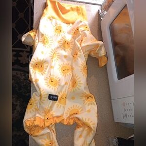 Sunshine Yellow Dog's One Piece Pajamas Size 2XL NWOT